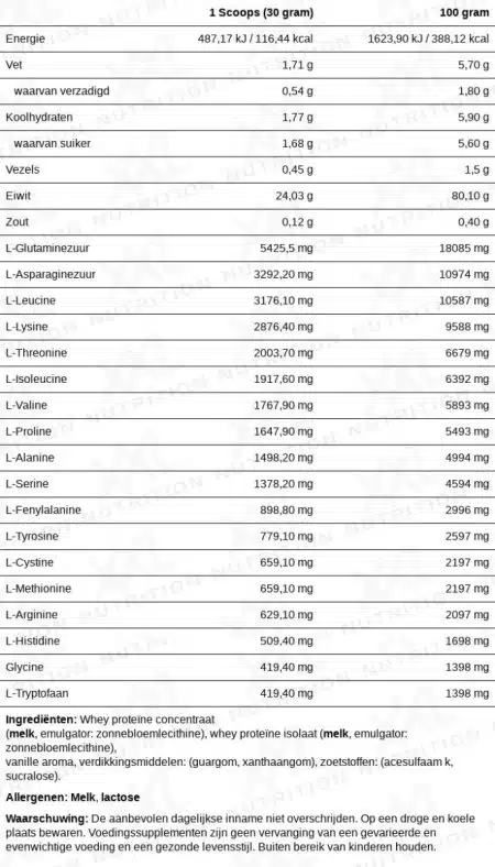 XXL Whey Delicous 1000gr. - Afbeelding 2