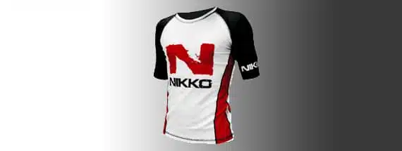 Zwart-wit shirt Nikko