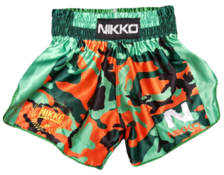 Nikko Kickboksbroek Camouflage Groen