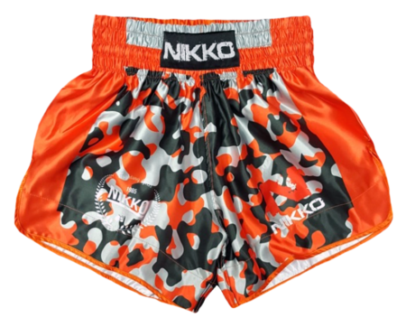 Nikko Kickboksbroek Camou/Orange