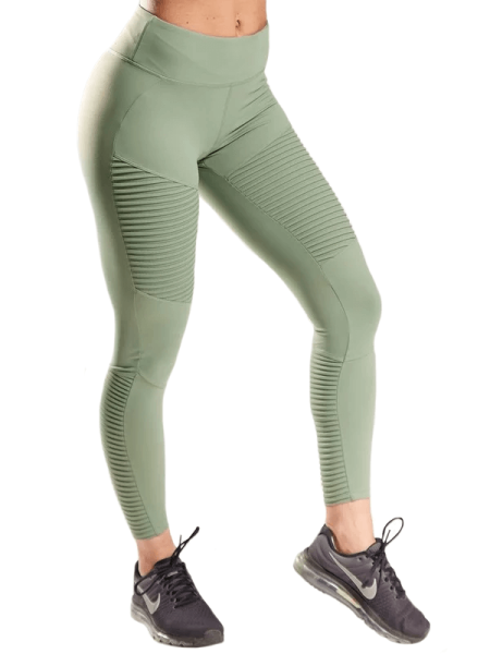 XXL Legging Ribbed Olive Green