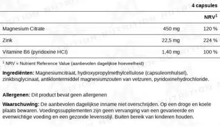 XXL Zinc & Mag 120 veggiecaps - Afbeelding 2