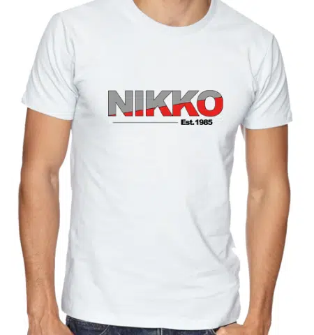 Nikko T-Shirt established 1985 Wit