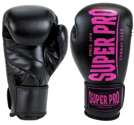 Super Pro Bokshandschoenen Combat Champ Zwart-Roze