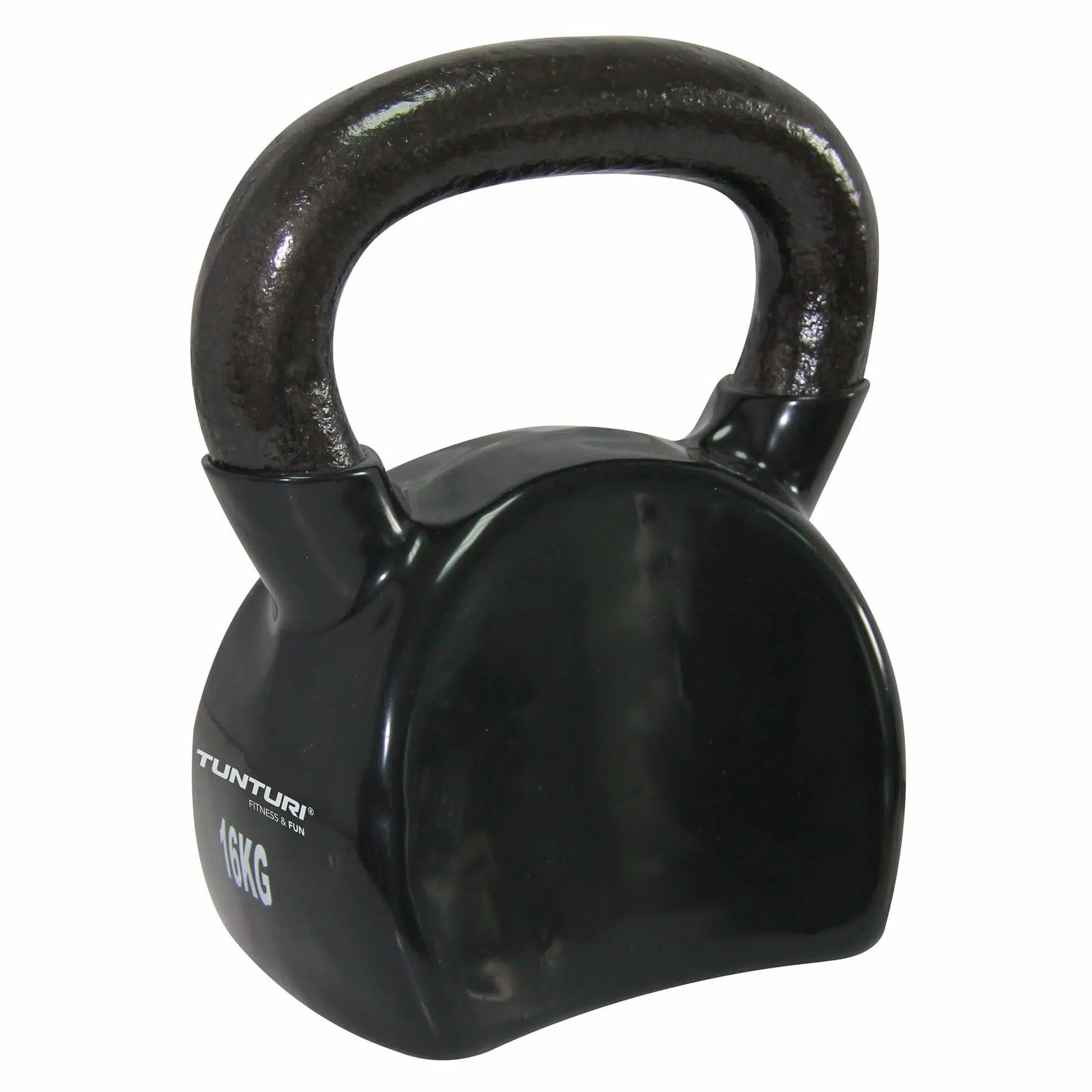 Tunturi Kettlebell Vinyl 16kg Zwart