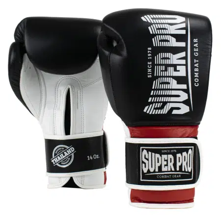 Super Pro Bokshandschoenen Thai Stripes Zwart