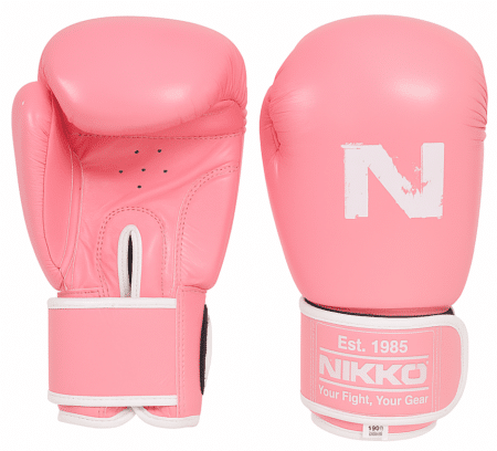 Nikko Bokshandschoenen Basic Roze-Wit