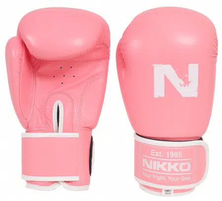Nikko Bokshandschoenen Basic Roze-Wit