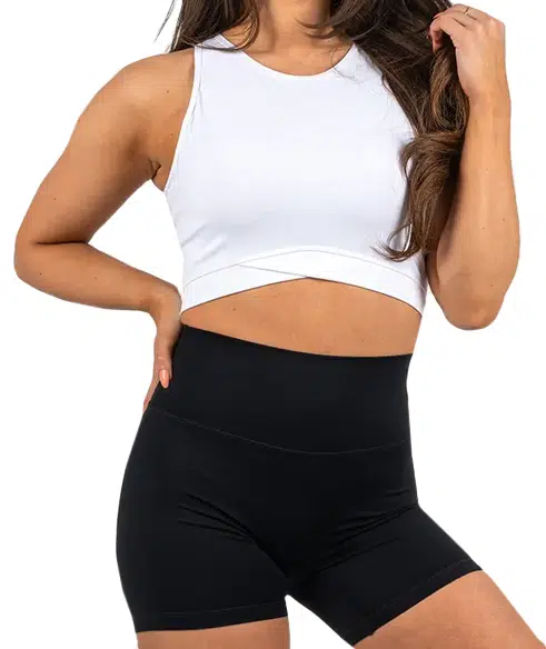 XXL Pulse Crop Top White